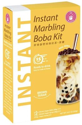 O'S BUBBLE Ins Boba Milk Tea Brown Sugar Flavor 240g.