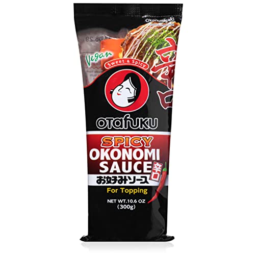 [1592] OTAFUKU Topping Spicy Okonomi Sauce (VEGAN) 300g.