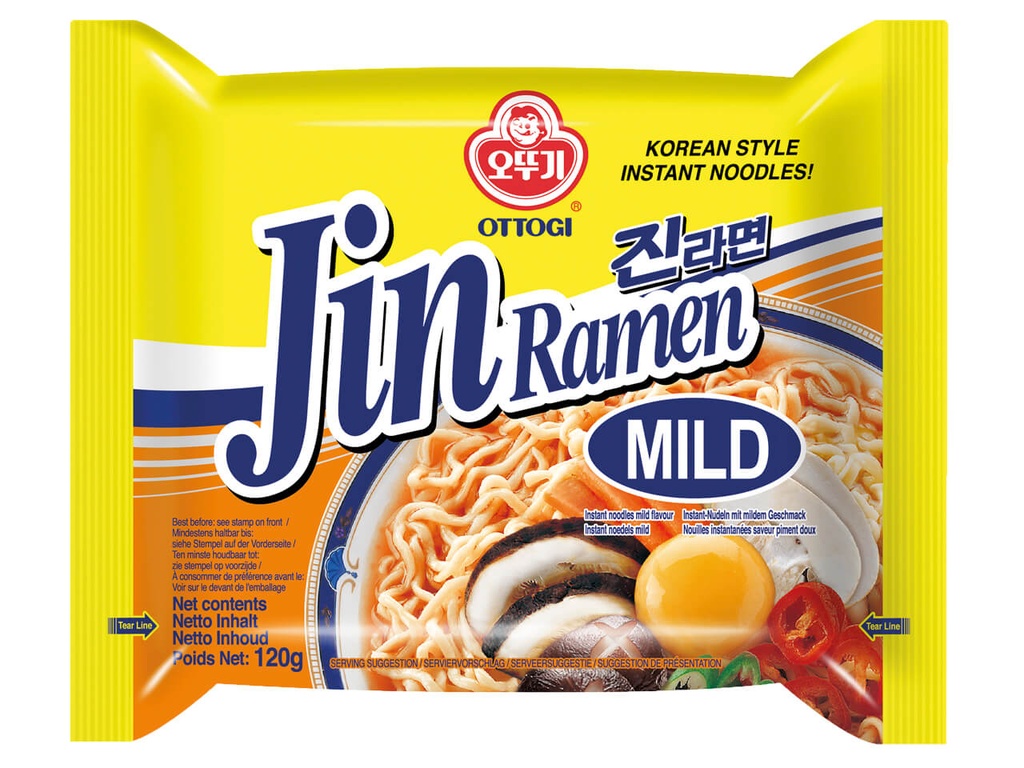 [1747] OTTOGI Ins Noodles Jin Ramen Mild 120g.
