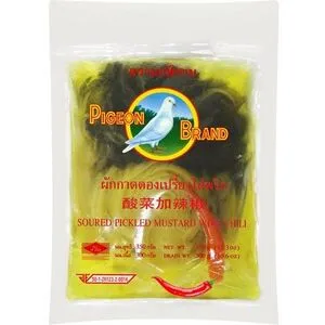 PIGEON Pickled Mustard Green Sour with Chili 350g.