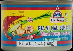 POR KWAN Jauhettuja katkarapuja mausteissa 160 g.