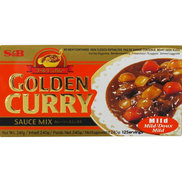 S&B Mild gyllene curry 220g.