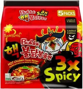 SAMYANG Ramen Hot Chicken 3xSpicy 5x140g.