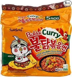 [789] SAMYANG Ramen Het Kycklingcurry 5x140g.