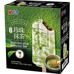 SHAOMEI Ice Bar Boba Matcha Latte 4x75g.