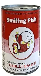 SMILING FISH Stekt makrill i chilisås 425 g.