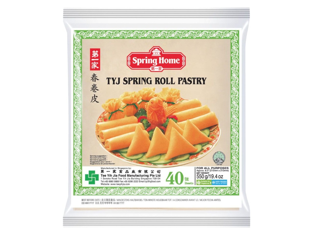 [2101, DV6000] SPRING HOME Spring Roll Sheet 21,5cm  550g. (40sh)