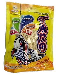 [847] TARO Fish Snack Spicy 52g.
