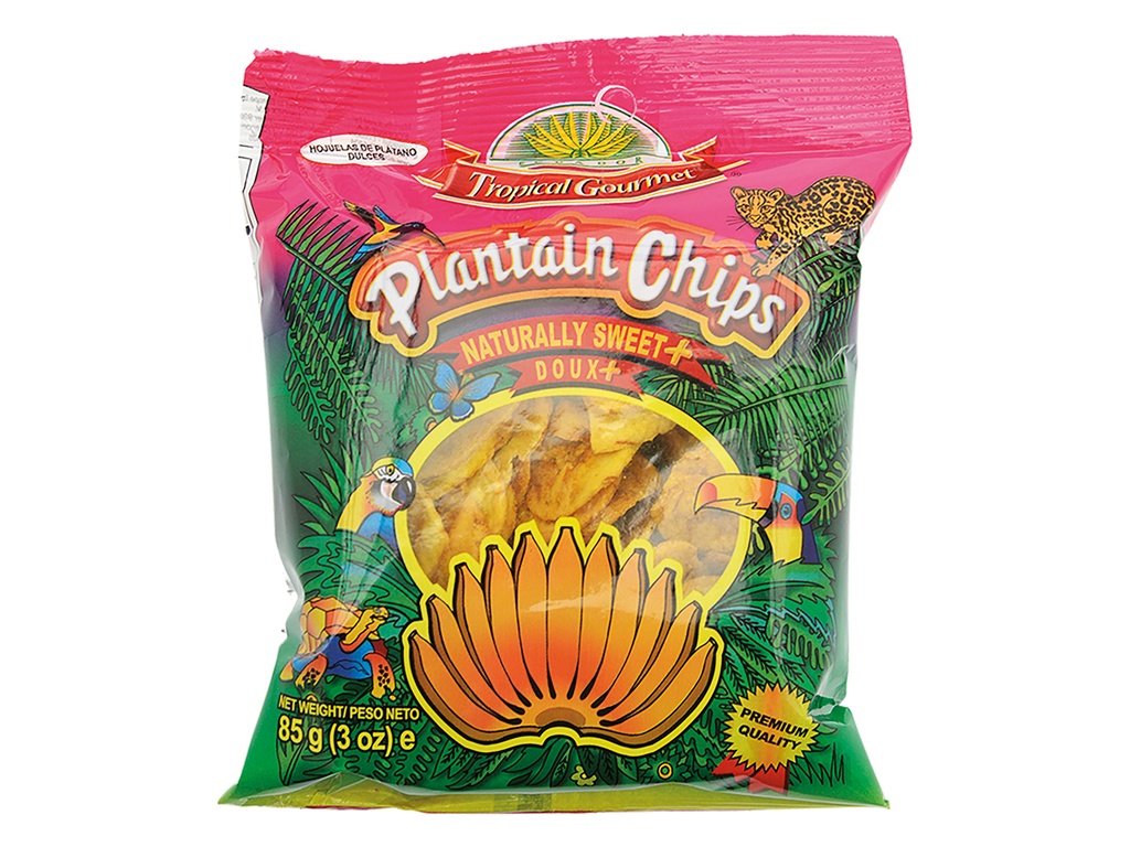 [2263] TROPICAL GOURMET Plantain Chips Sweet Doux 85g.