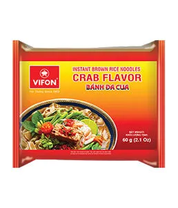 VIFON Ins Brown Rice Noodle Crab Flavor 60g.