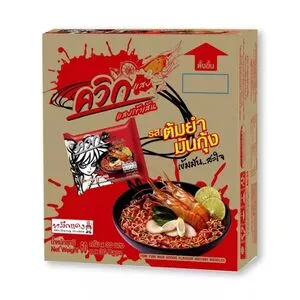 WAI WAI Ins Noodle Tom Yum Mun Goong 30x60g. (LÅDA)
