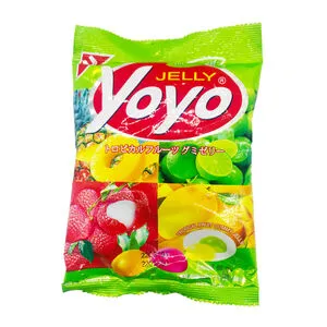 [1642] Yoyo Gummy Jelly med smak av tropisk frukt 80 g.