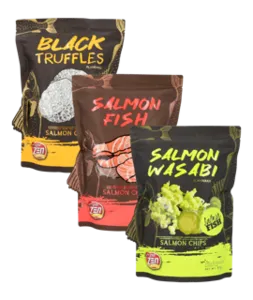 [2368] ZEN ZEN Salmon Chips Mix Box 3 flavors 70 gr