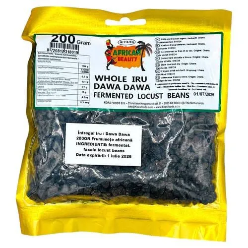[ULT147] AFRICAN BEAUTY Whole Iru / Dawa Dawa 200G