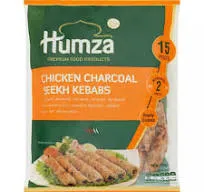 [08051] Humza Frozen Chicken Charcoal Seekh Kebab 750g