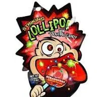 STRIKING Lollipop With Popping Candy Strawberry Flav. 13.8g